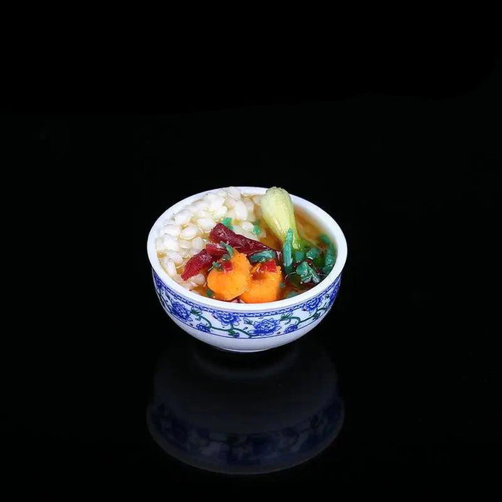 Lisslune | Enchanting Mini Chinese Cuisine Bowl Playset - Cute Decorative Items for Children and Home