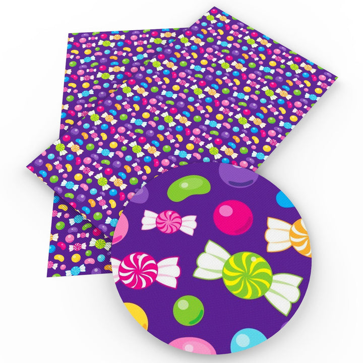 Lisslune | Spooky Cute Cartoon Halloween Character Synthetic Leather Fabric - 20*33cm