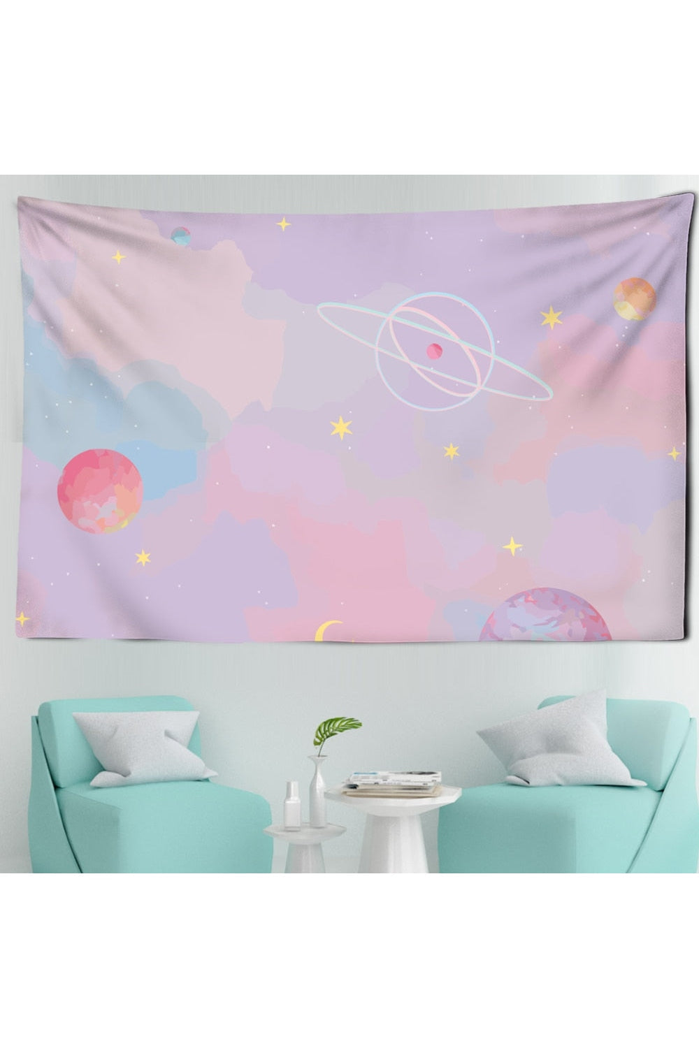 Lisslune | Pink Wall Tapestry