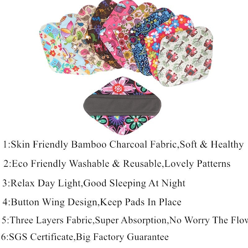 Lisslune | 10 pieces reusable pads - Organic periods reusable pads