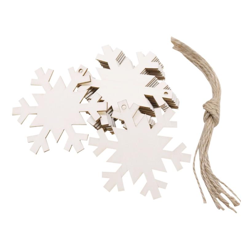 Lisslune | Wooden Christmas Tree Decorations (10 pieces)