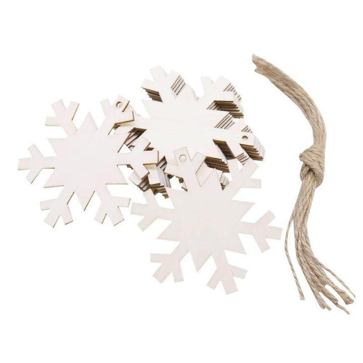 Lisslune | Wooden Christmas Tree Decorations (10 pieces)