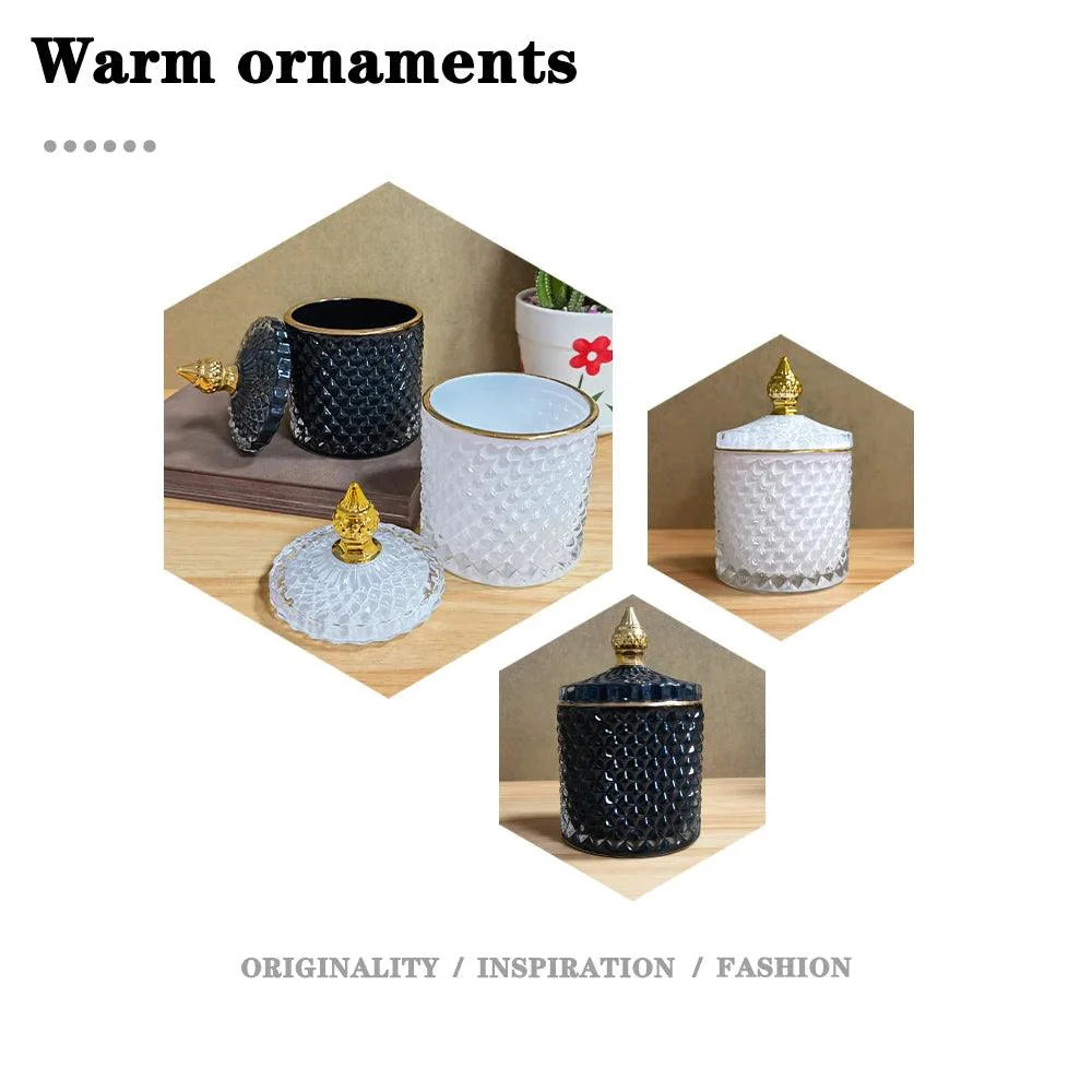 Lisslune | Stylish minimalist glass organizer jar for jewelry and aromatherapy essentials