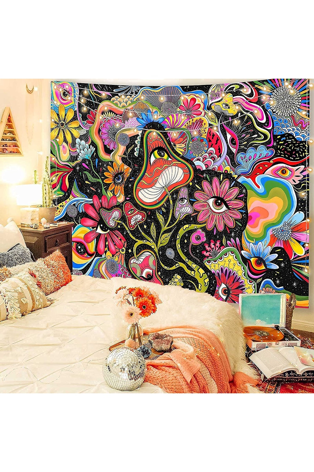 Lisslune | Mushrooms Psychedelic Tapestry