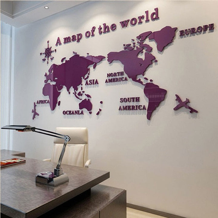 Lisslune | Globe Vision World Map Sticker