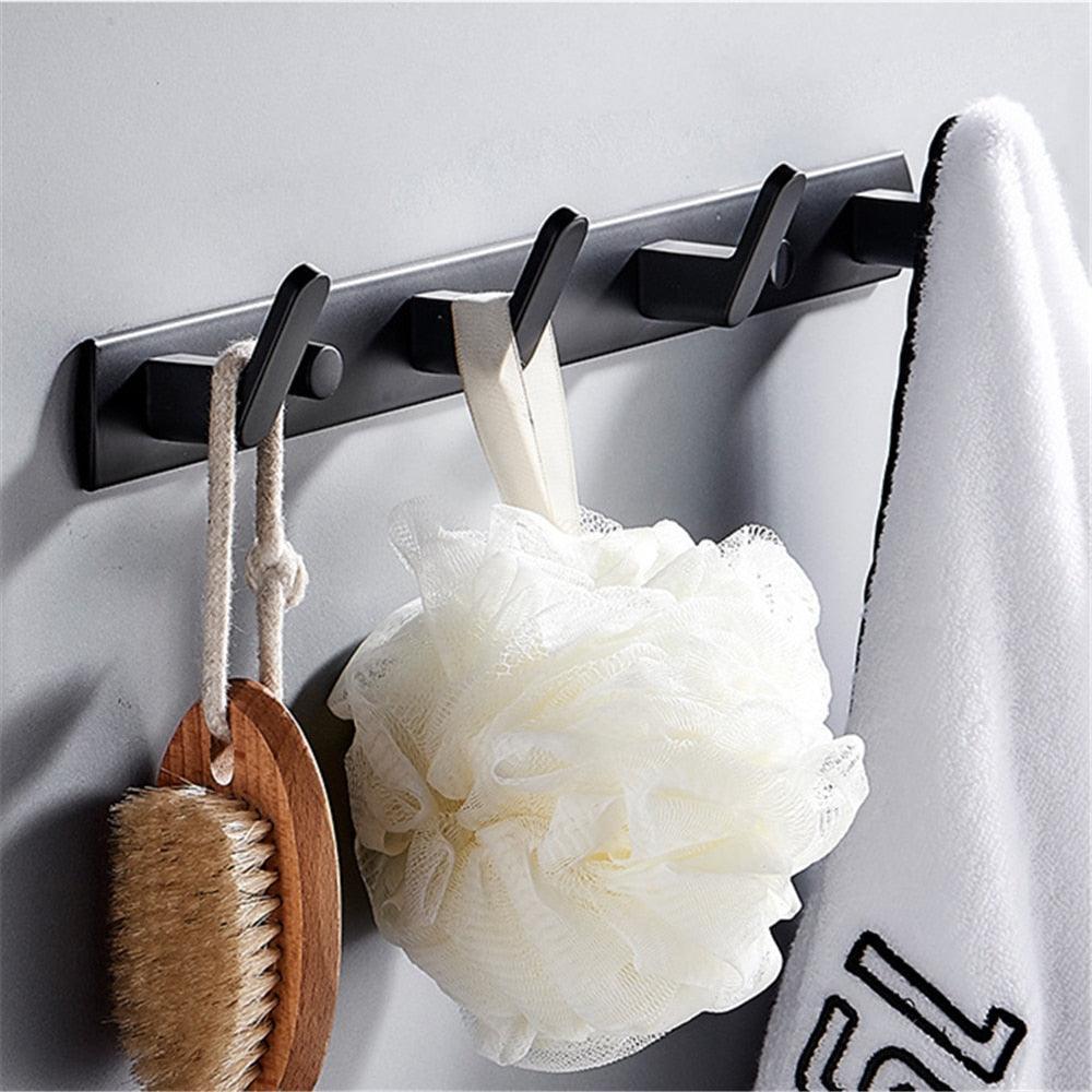 Lisslune | Chic Wall Mounted Storage Organizer with Hooks and Shelf - Slim Home Organization Solution