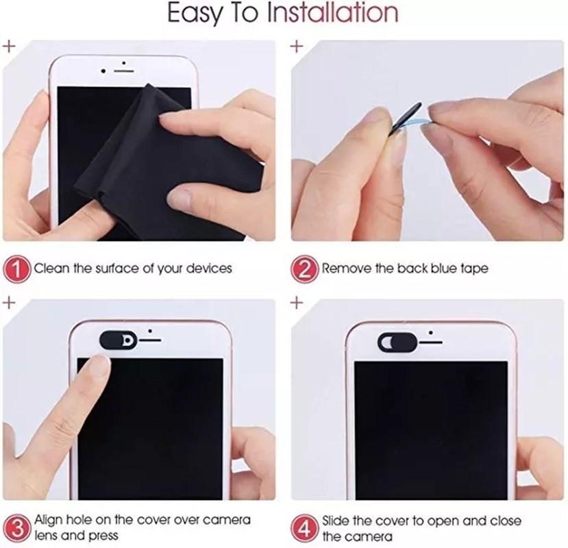 Lisslune | Self-adhesive webcam covers Ultra-thin camera cover for laptop & smartphone (5 pieces)