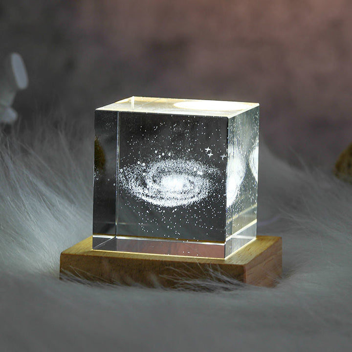 Lisslune | 3D Crystal Cube Moon Nightlight