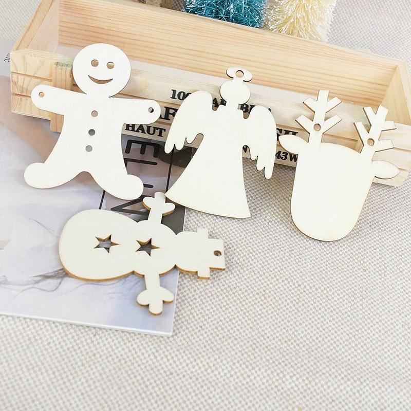 Lisslune | Wooden Christmas Tree Decorations (10 pieces)