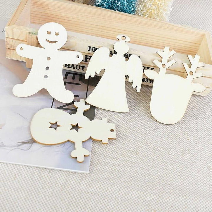 Lisslune | Wooden Christmas Tree Decorations (10 pieces)