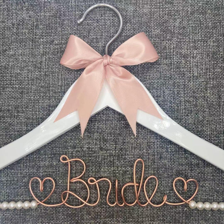 Lisslune | Personalized Wedding Dress Hanger - Individual Gift for the Wedding Party