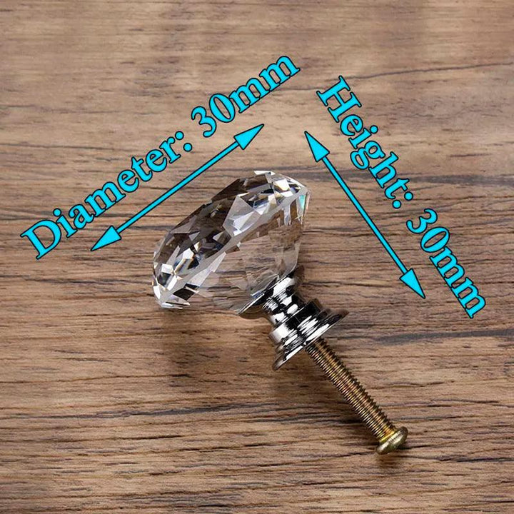 Lisslune | Glamorous Rainbow Crystal Glass Cabinet Knobs for Elegant Home Style