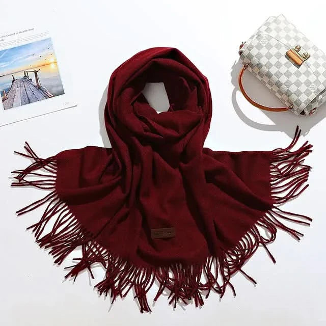 Lisslune | Women’s Cotton Winter Scarf – Soft, Warm, Elegant Style