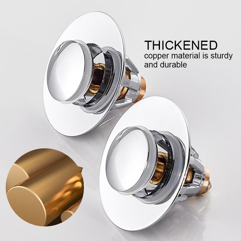 Lisslune | Stainless Steel Sink Stopper with Integrated Strainer