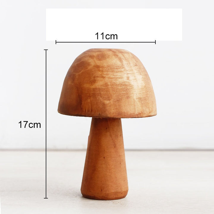 Lisslune | Mushroom Solid Wood Sculpture Home Decor