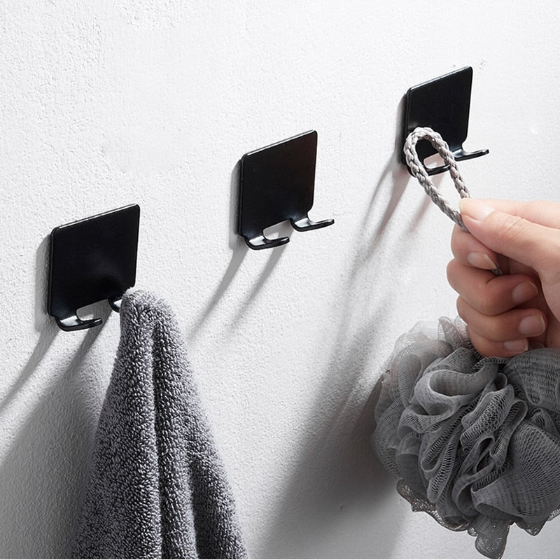 Lisslune | Punch-free Razor Holder Storage Hook (1/2/3 Pieces) - Wall Mounted Men's Razor Shelf for the Bathroom