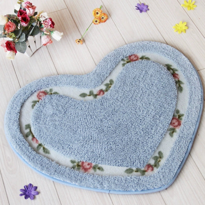 Lisslune | Heart Floral Tufted Bath Mat