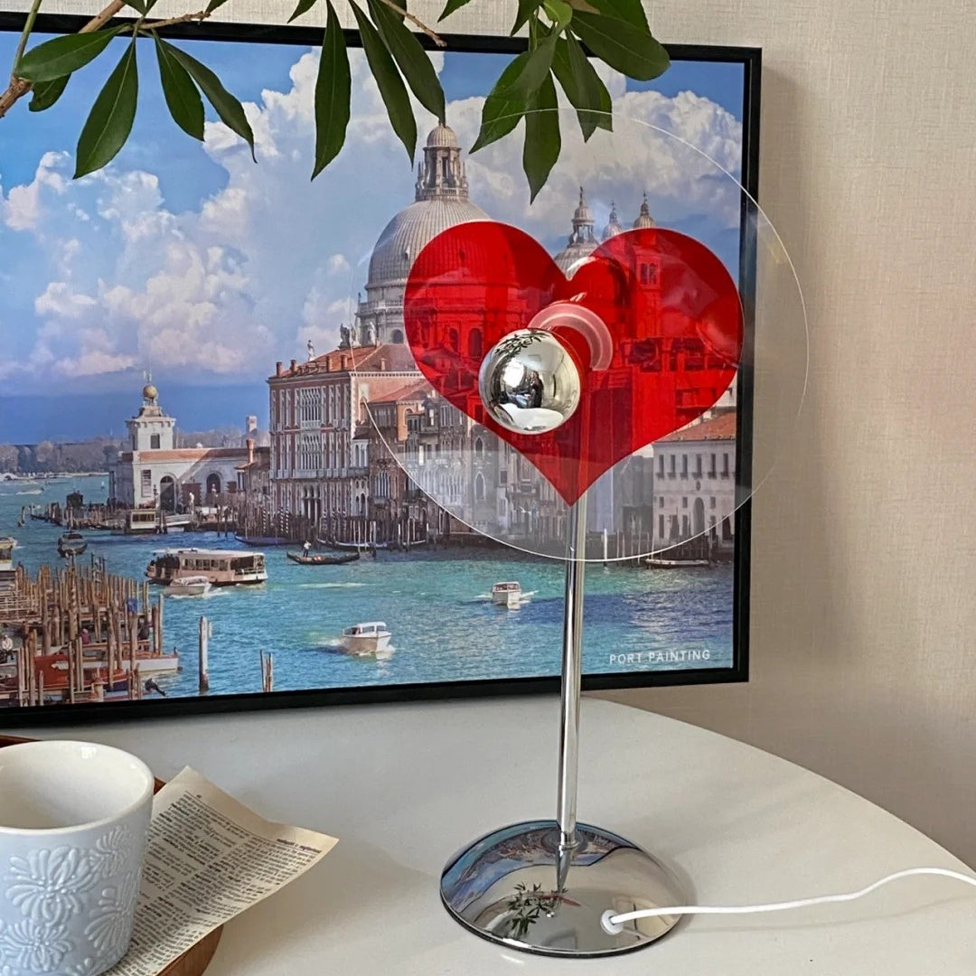 Lisslune | LoveGlow – Elegant Table Lamp with Rechargeable LED