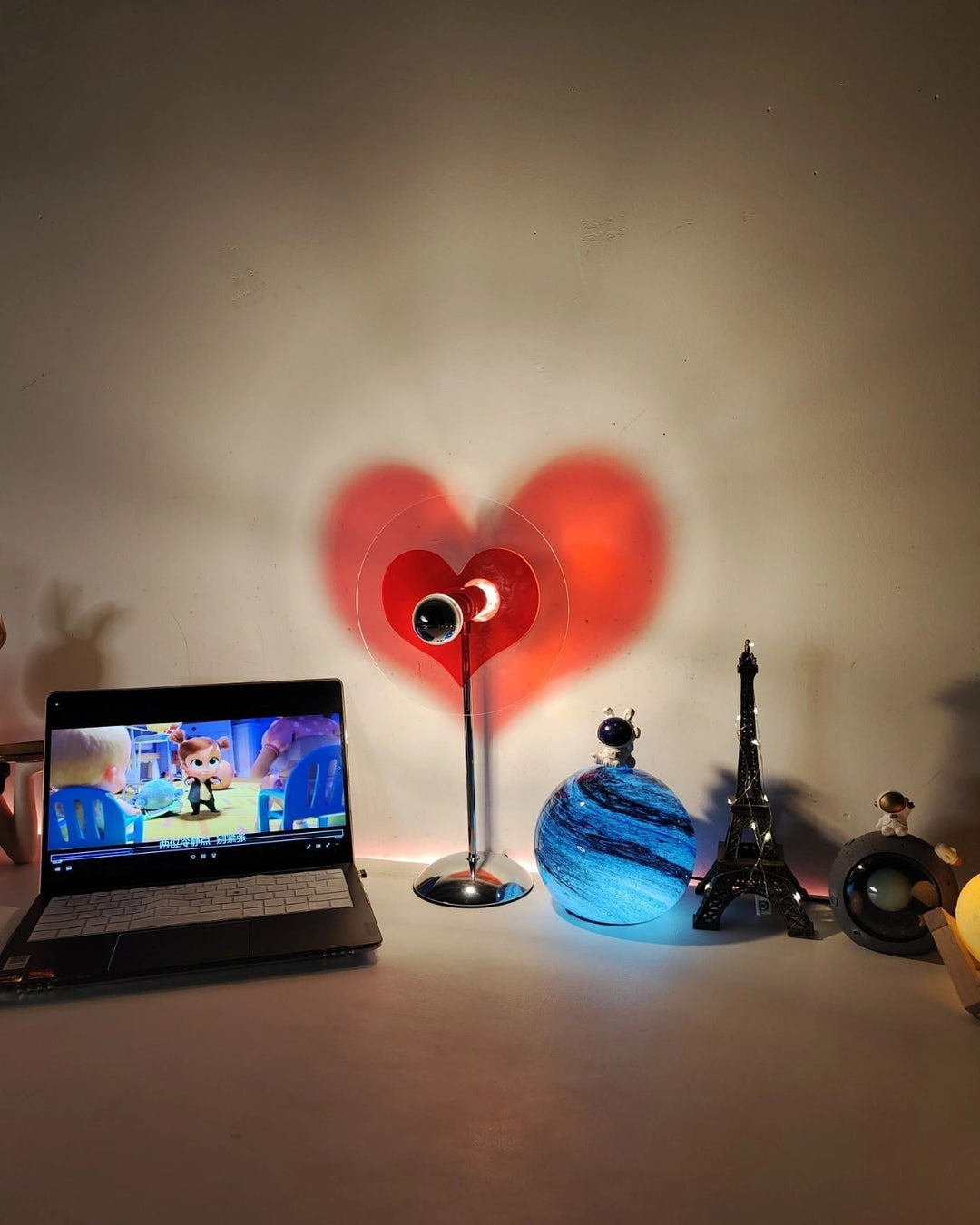 Lisslune | LoveGlow – Elegant Table Lamp with Rechargeable LED