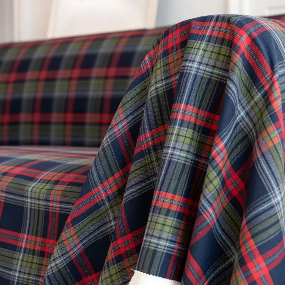 Lisslune | Hearthline Cottage Plaid Sofa Cover