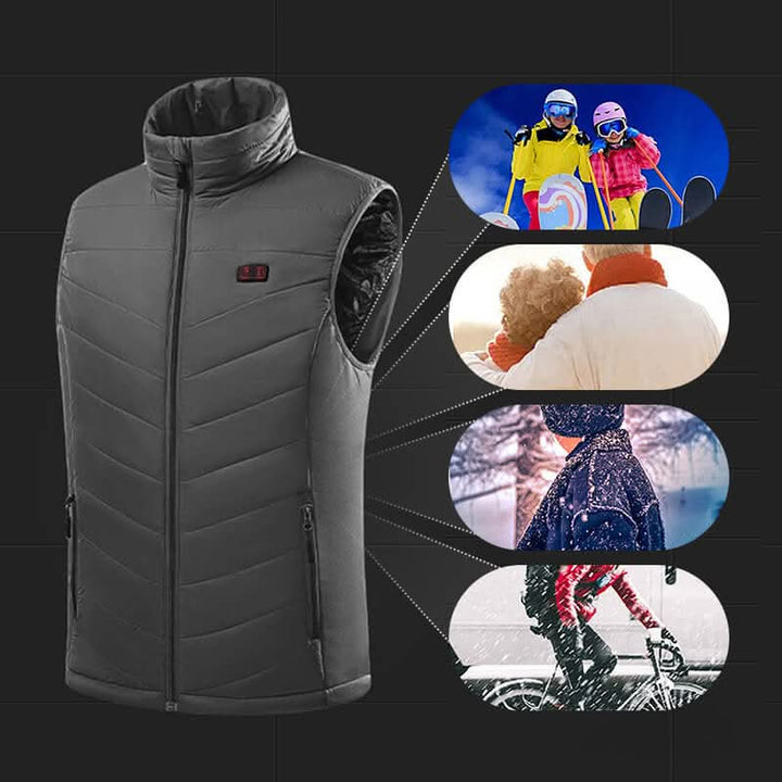 Lisslune | Heated vest with 13 heating zones for cold days