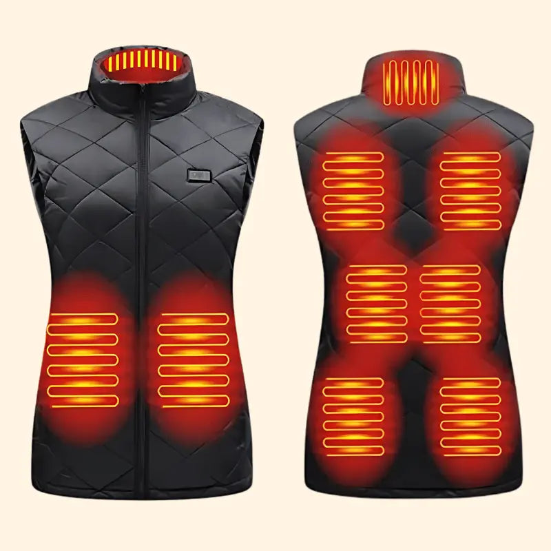 Lisslune | Women's Heated Gilet | 9 Heating Zones, Customisable Heat Settings & Lightweight Design for Cold Weather Activities
