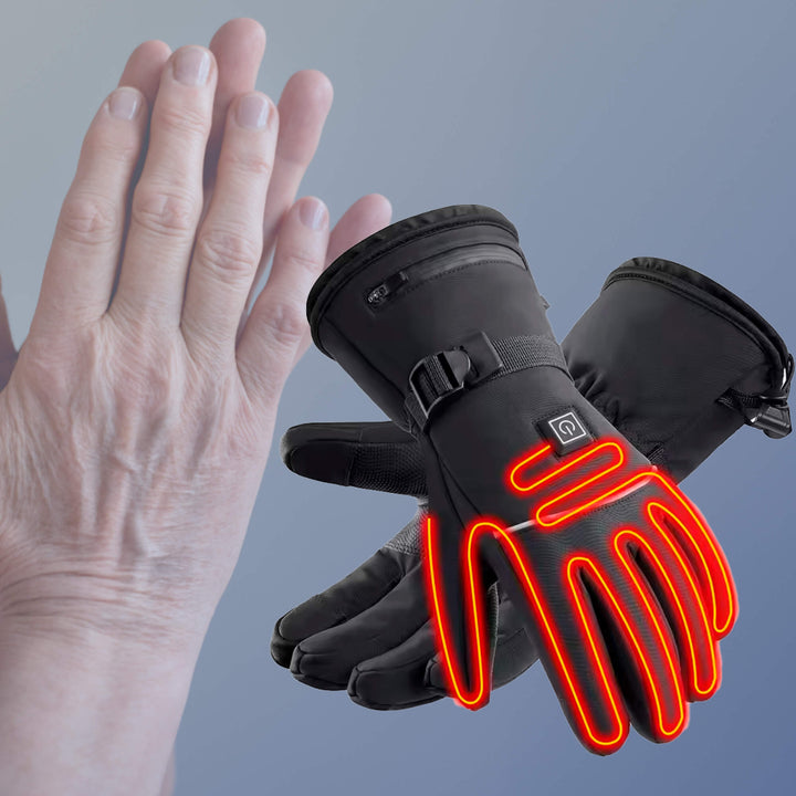 Lisslune | Heated Gloves for Raynaud’s & Arthritis UK – Rechargeable Waterproof Thermal Gloves with 3 Heat Levels for Pain Relief