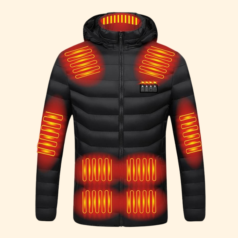 Lisslune | Men’s & Women’s Heated Jacket – Best Rechargeable Heated Puffer Coat, Lightweight Battery Heated Winter Jacket UK