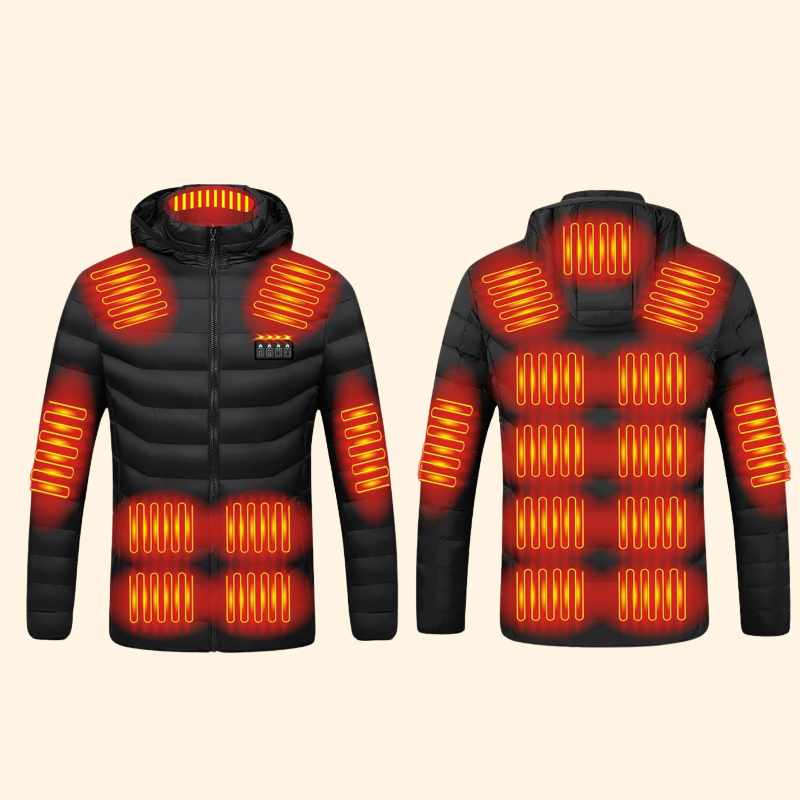 Lisslune | Men’s & Women’s Heated Jacket – Best Rechargeable Heated Puffer Coat, Lightweight Battery Heated Winter Jacket UK
