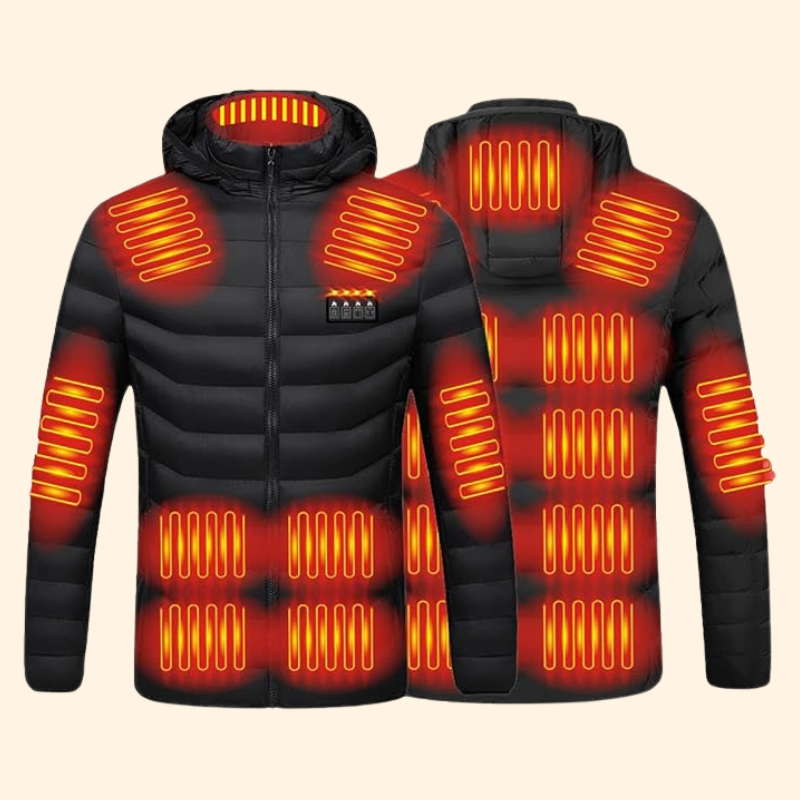 Lisslune | Men’s & Women’s Heated Jacket – Best Rechargeable Heated Puffer Coat, Lightweight Battery Heated Winter Jacket UK
