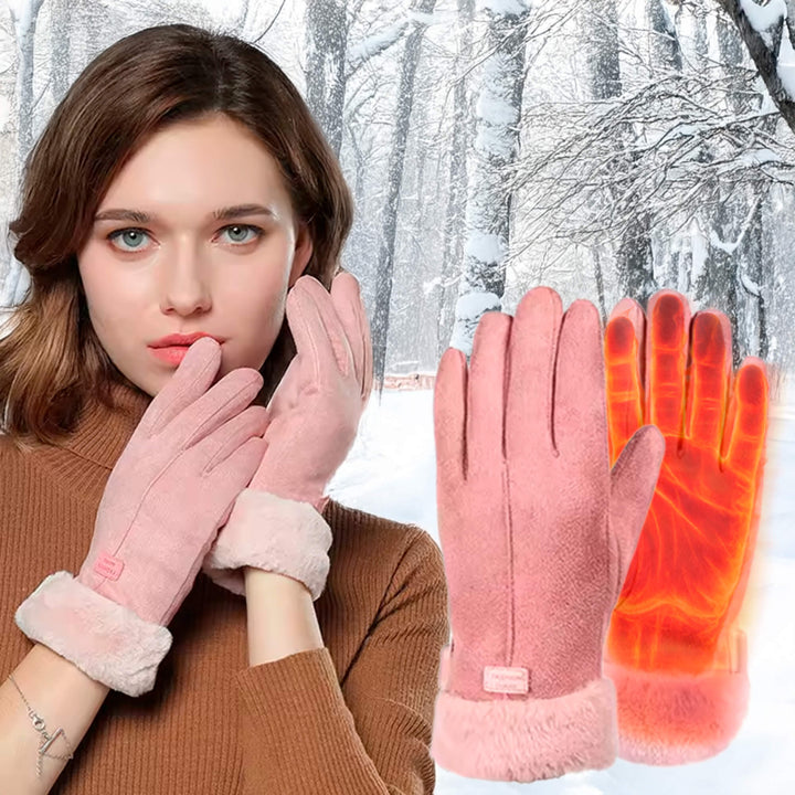 Lisslune | Heated Gloves for Women UK – Ladies Thermal Waterproof Winter Gloves with Touch Screen & USB Rechargeable Warm Design