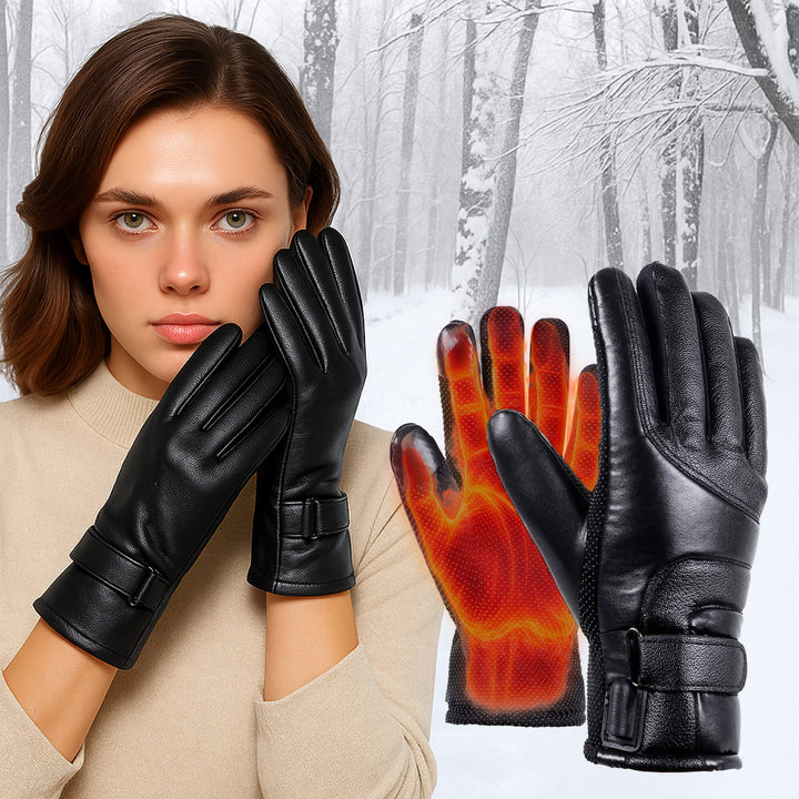 Lisslune | Heated Gloves for Women UK – Ladies Thermal Waterproof Winter Gloves with Touch Screen & USB Rechargeable Warm Design