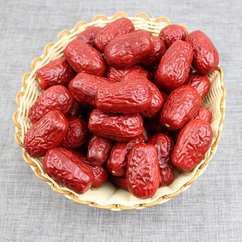 Lisslune | Set of 10 lifelike, artificial, dried jujube decorative elements for home and event designs