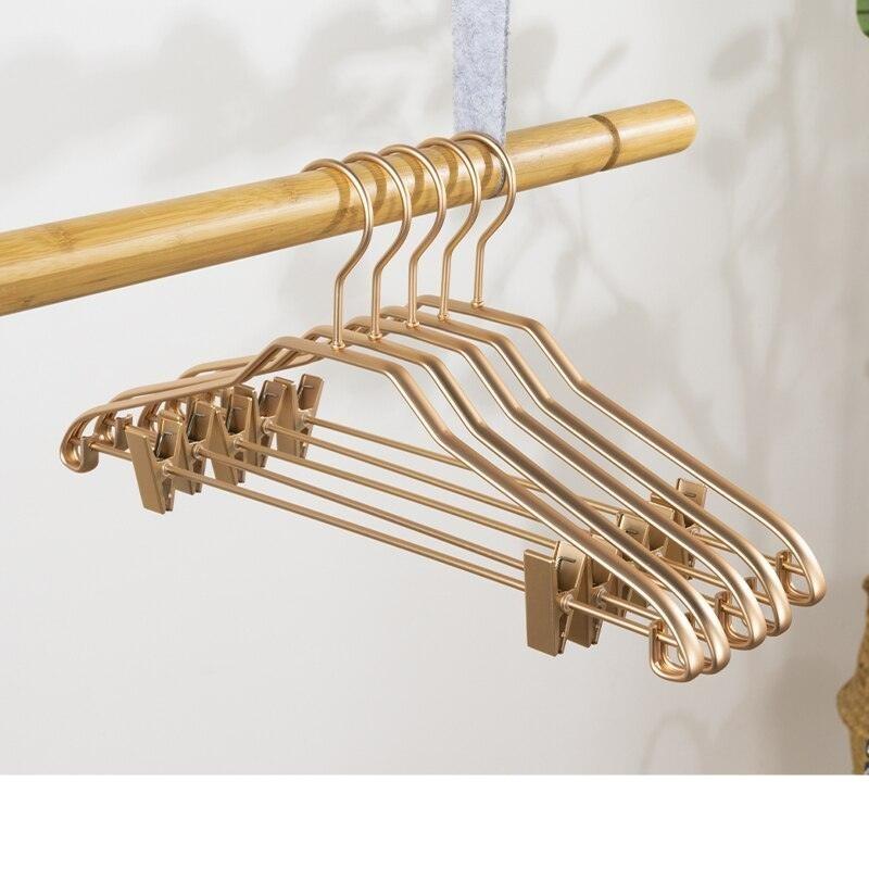Lisslune | Premium Non-Slip Trouser Hanger Collection - 5 Pack in Sturdy Metal & Aluminum Alloy