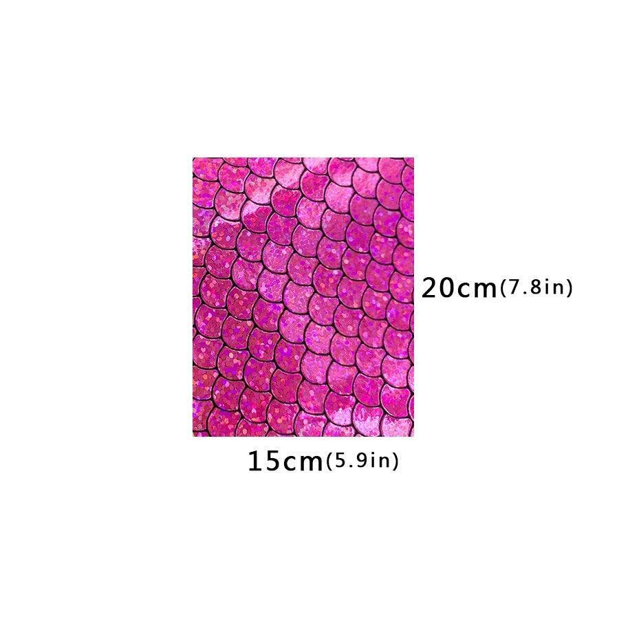 Lisslune | Holographic Mermaid Synthetic Leather - Ultimate DIY Essential for Creators