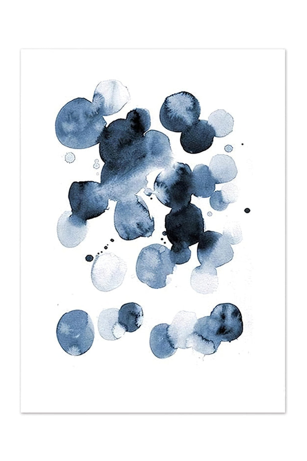 Lisslune | Blue Abstract Canvas Poster