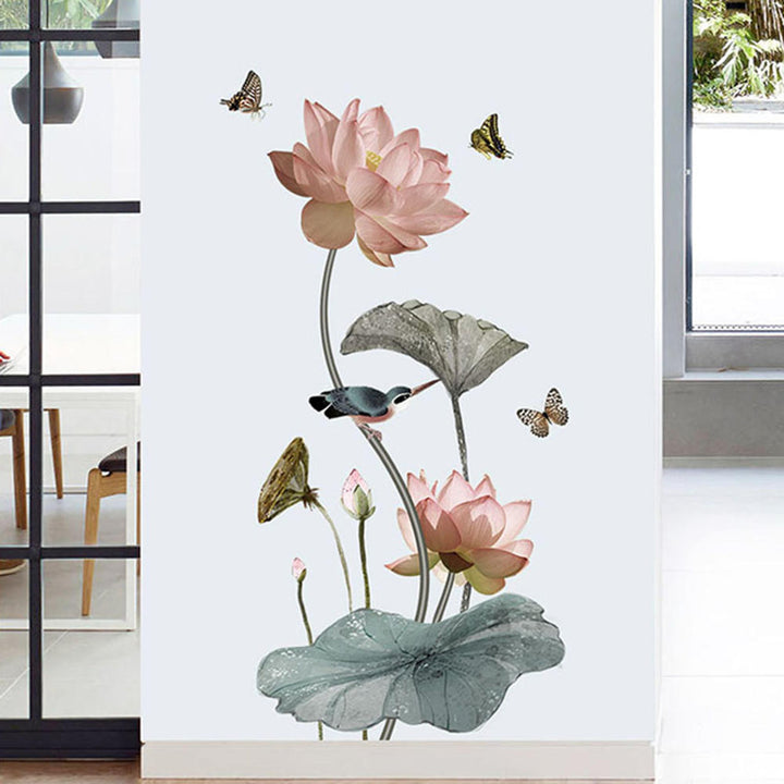 Lisslune | Modern Blossom Lotus Self-Adhesive Wall Sticker