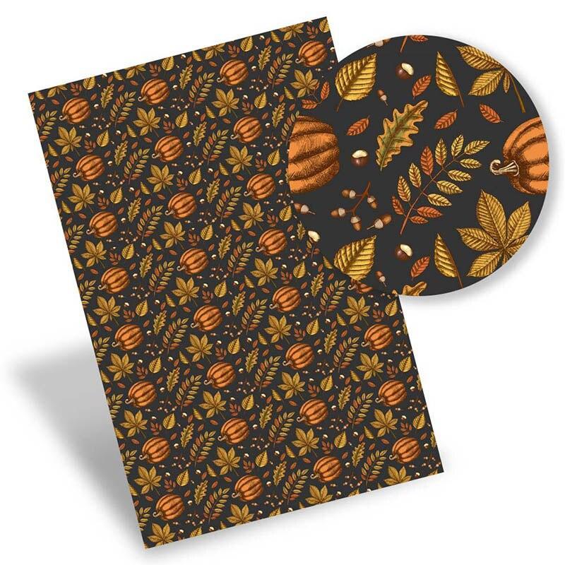 Lisslune | Autumn Theme Eco-Conscious Synthetic Leather Craft Kit for Creative Artisans