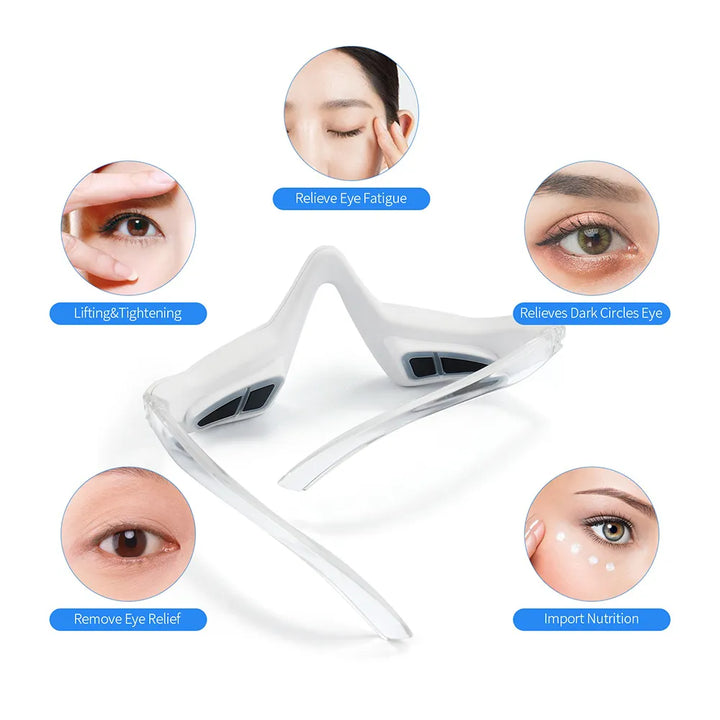 Lisslune | GlowEyes | 3D Eye Massager | Electric | Anti-Wrinkle | Infrared | LED Photon Therapy