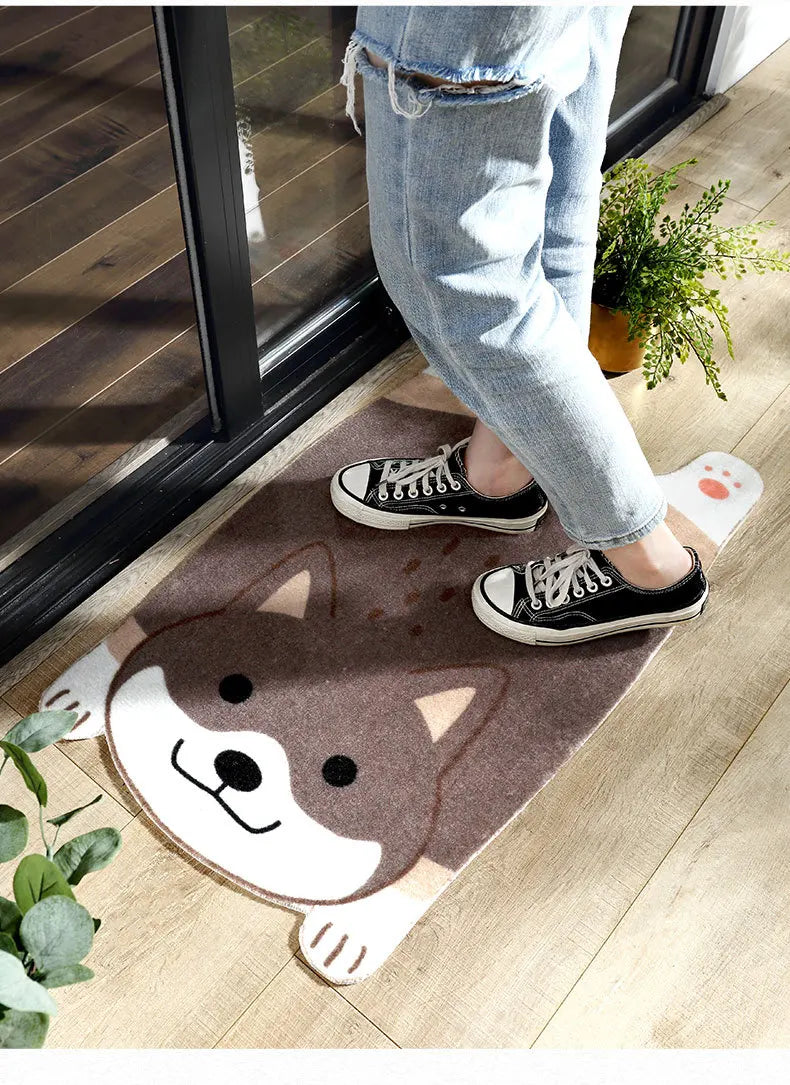 Lisslune | Cute Animal Non-Slip Mat – Pet Design for Kitchen, Bathroom and Hallway