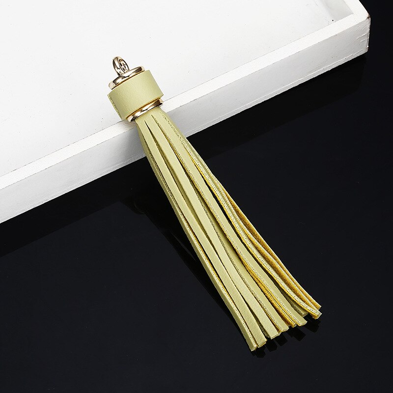 Lisslune | Vibrant 5-piece Synthetic Leather Tassel Fringe Set for Creative Jewelry and Craft Projects