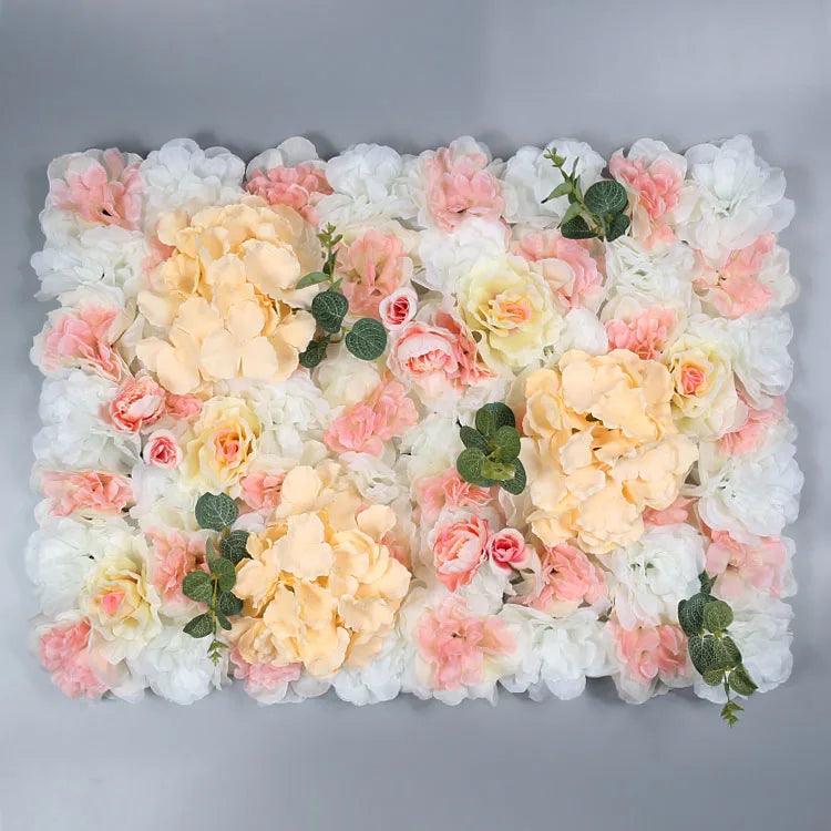 Lisslune | Elegant Flower Wall Art Handmade with Cotton, Silk and Artificial Flowers