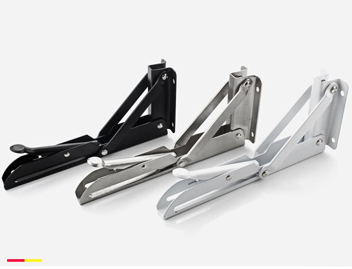 Lisslune | 2-piece set collapsible shelf brackets, heavy-duty, made of stainless steel for tables, motorhomes and space-saving