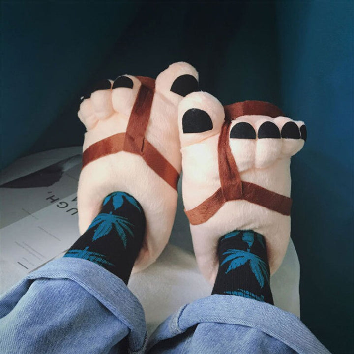 Lisslune | Funny Giant Foot Plush Winter Oversized Slipper