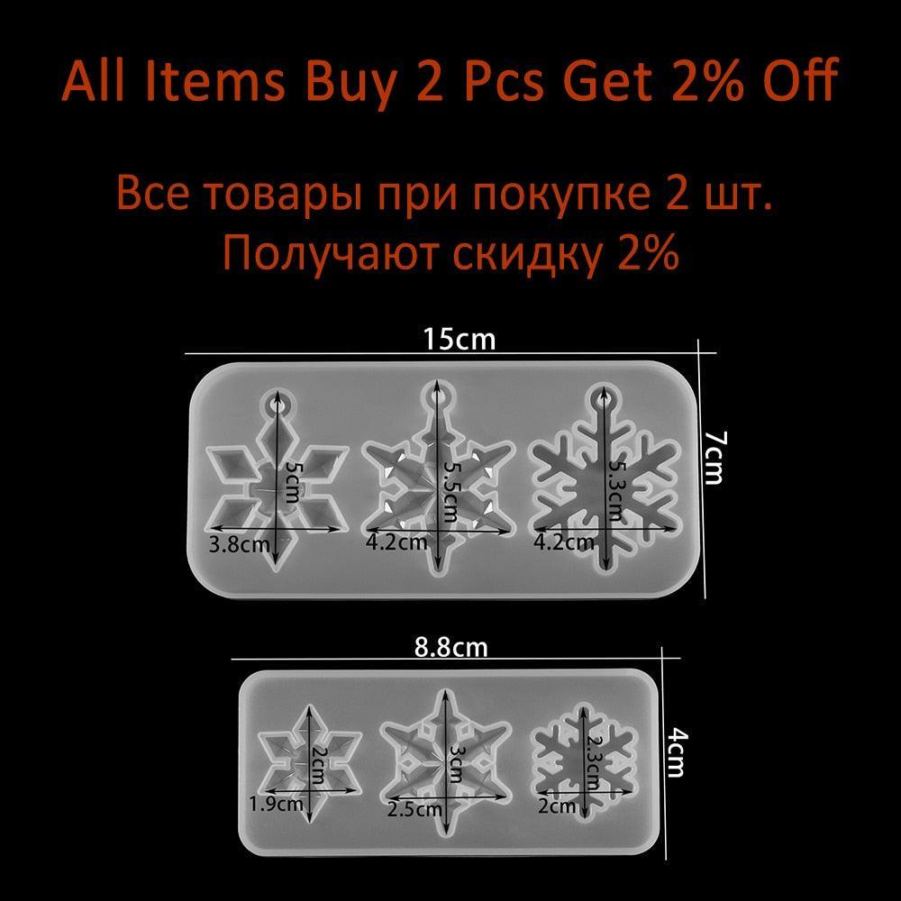 Lisslune | Charming Snowflake DIY Craft Set for Unique Christmas Jewelry and Ornaments