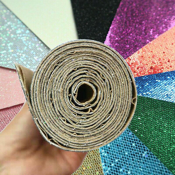 Lisslune | Glittering Diamond Glitter Self-Adhesive Fabric - Elevate Your DIY Creations