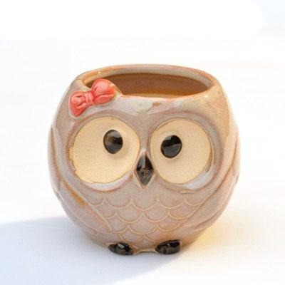 Lisslune | Cartoon Animal Motif Ceramic Flower Pot for Succulents