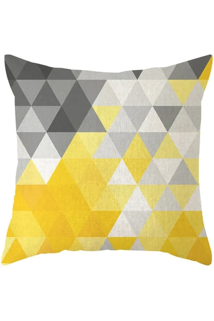 Lisslune | Yellow Deer Geometry Pillowcase