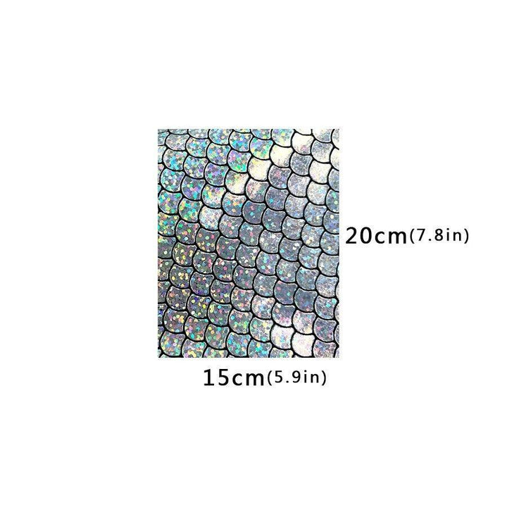 Lisslune | Holographic Mermaid Synthetic Leather - Ultimate DIY Essential for Creators