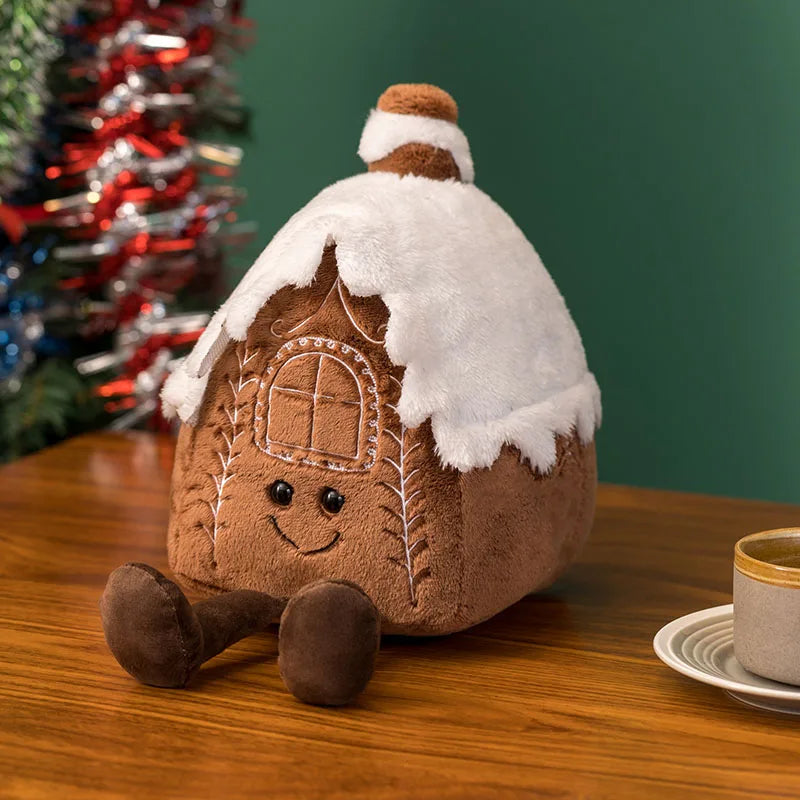 Lisslune | Magical Christmas Plush – Fluffy Gingerbread Hug Toy for a Warm & Cozy Holiday